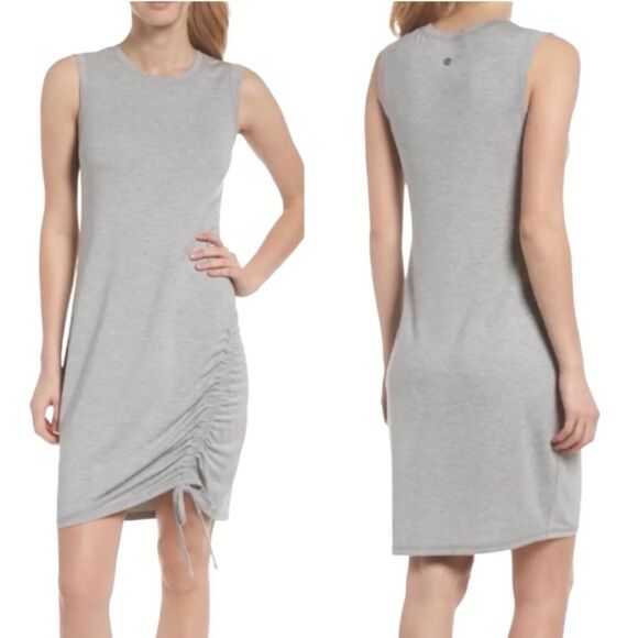 ZELLA POST STUDIO SIDE CINCH DRESS grey Size Small - Picture 1 of 11